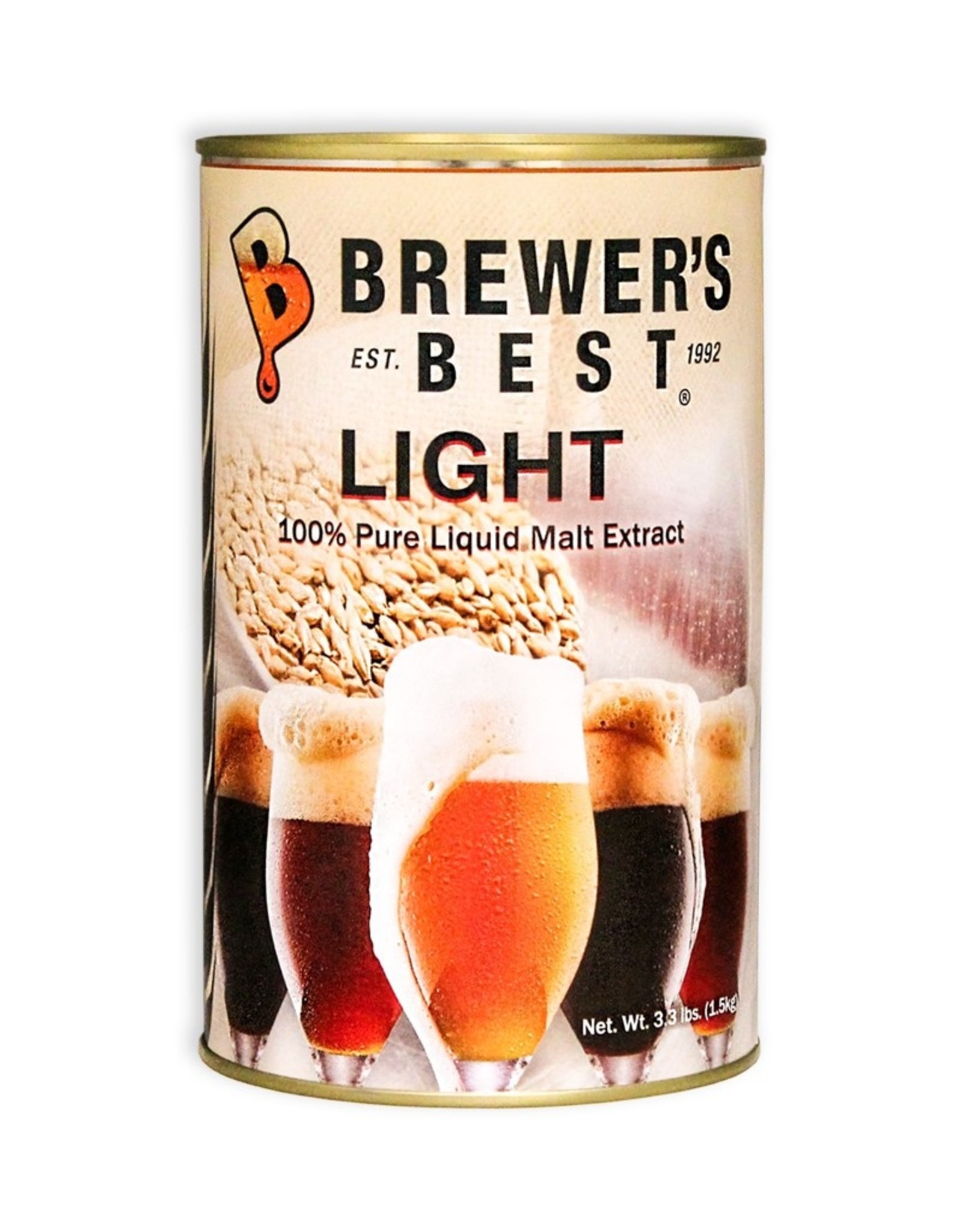 Brewer's Best Light Liquid Malt Extract 3.3 lb Tin