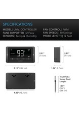 AC Infinity CLOUDLINE T6 - 6" Duct Fan w/  Temperature and Humidity Control