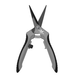 Piranha Piranha Pruner Trimming Scissors - Grey Handle & Straight Black Fluorine Blade