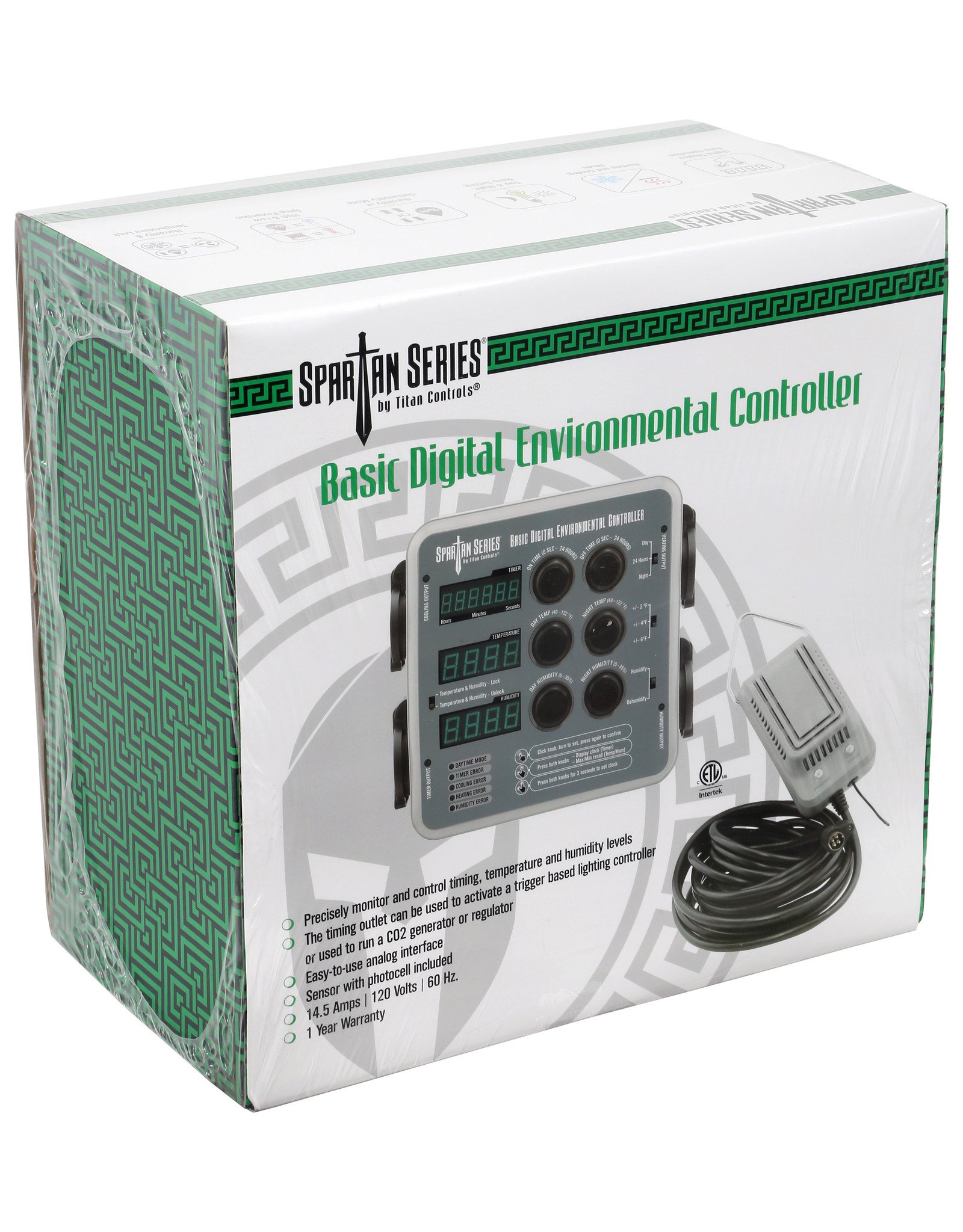 Titan Controls Titan Controls Spartan Series Basic Digital Environmental Controller (Temperature, CO2 Timer and Humidity)