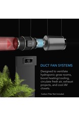 AC Infinity CLOUDLINE T4 - 4" Duct Fan w/  Temperature and Humidity Control