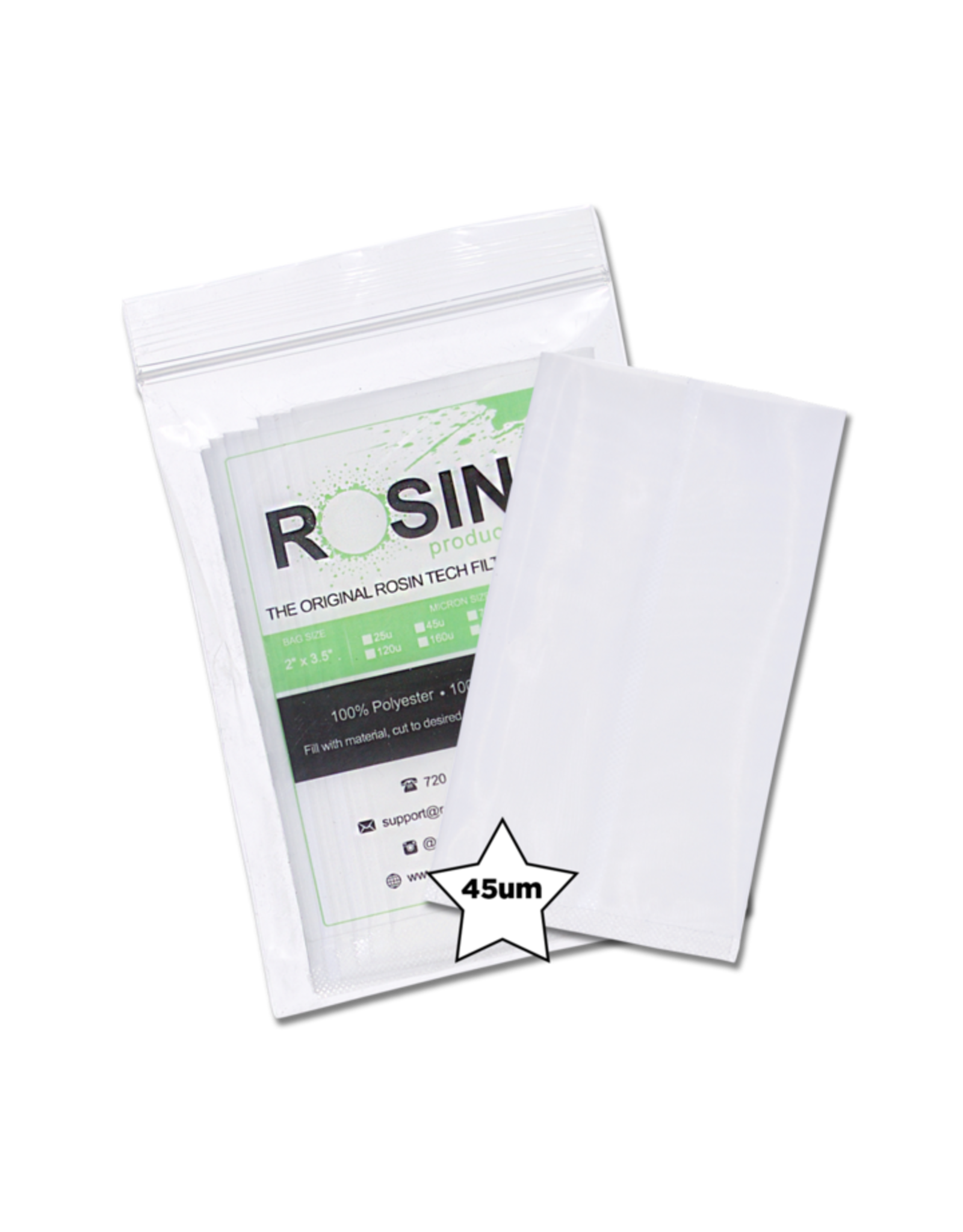 Rosin Tech Rosin Tech Filter Bags 2" x 3.5" 10 pack - 45u