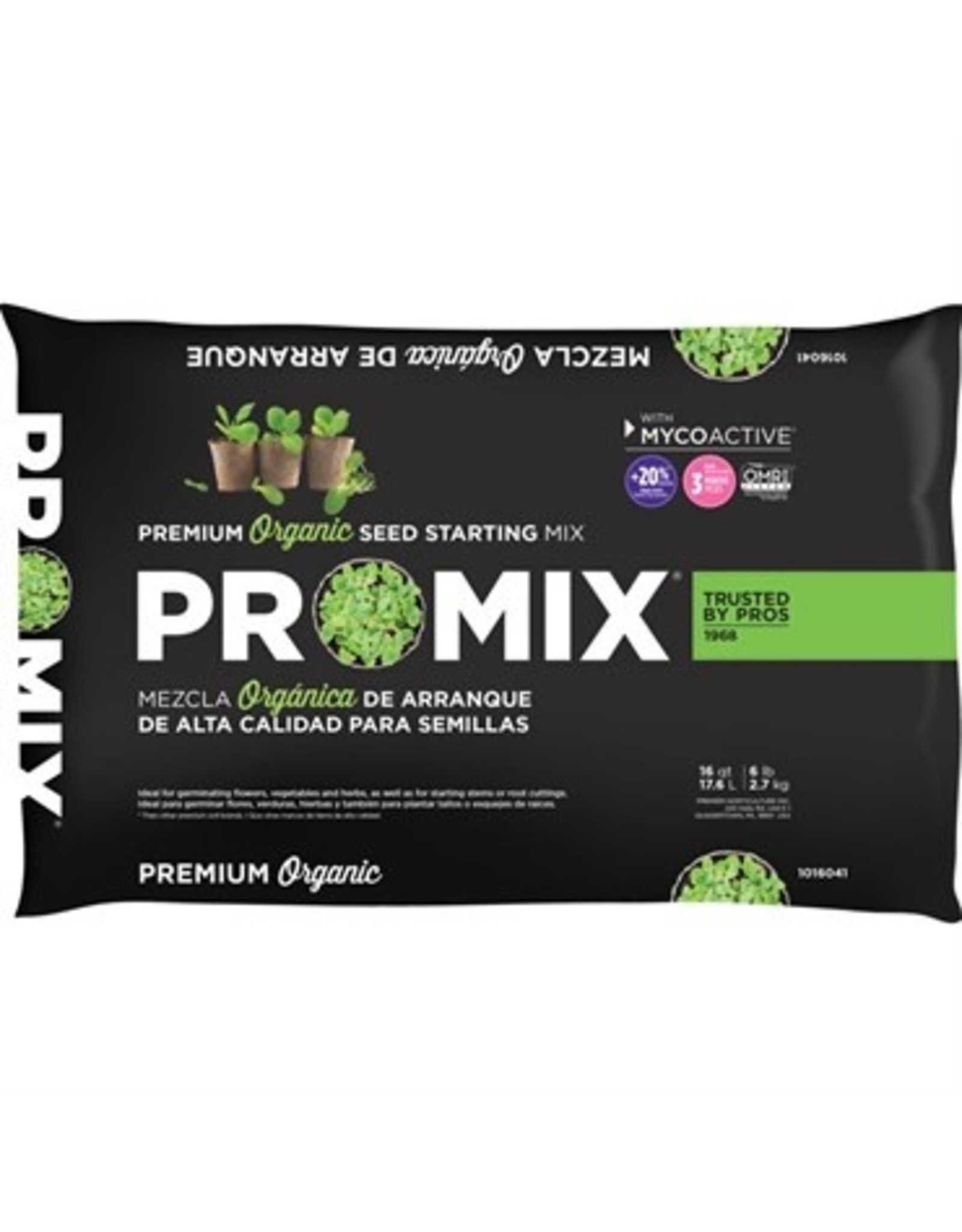 PRO-MIX Premier Pro-Mix Organic Seed Starting Mix with MYCOACTIVE - 16qt