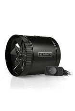 AC Infinity Raxial S8 - Inline Duct Booster Fan with Speed Controller 8"