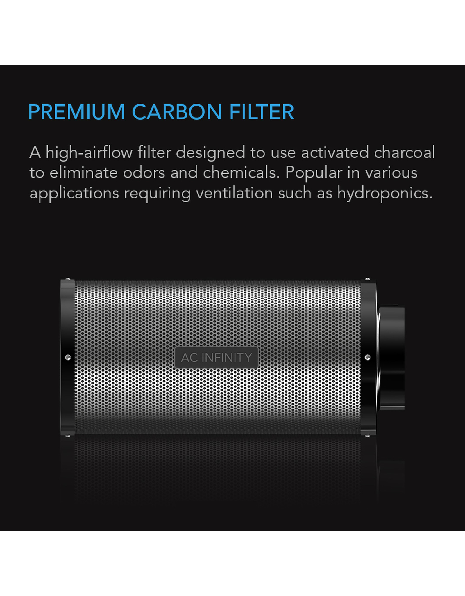 AC Infinity AC Infinity Duct Carbon Filter w/ Australian Charcoal - 6"