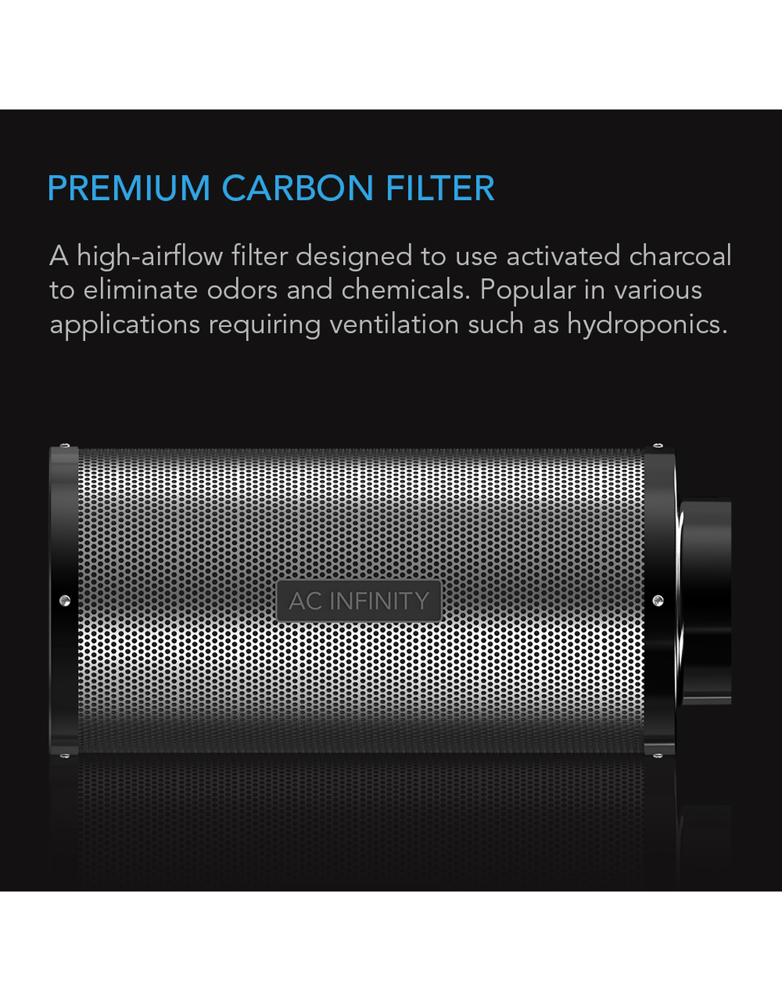 AC Infinity AC Infinity Duct Carbon Filter w/ Australian Charcoal - 10"