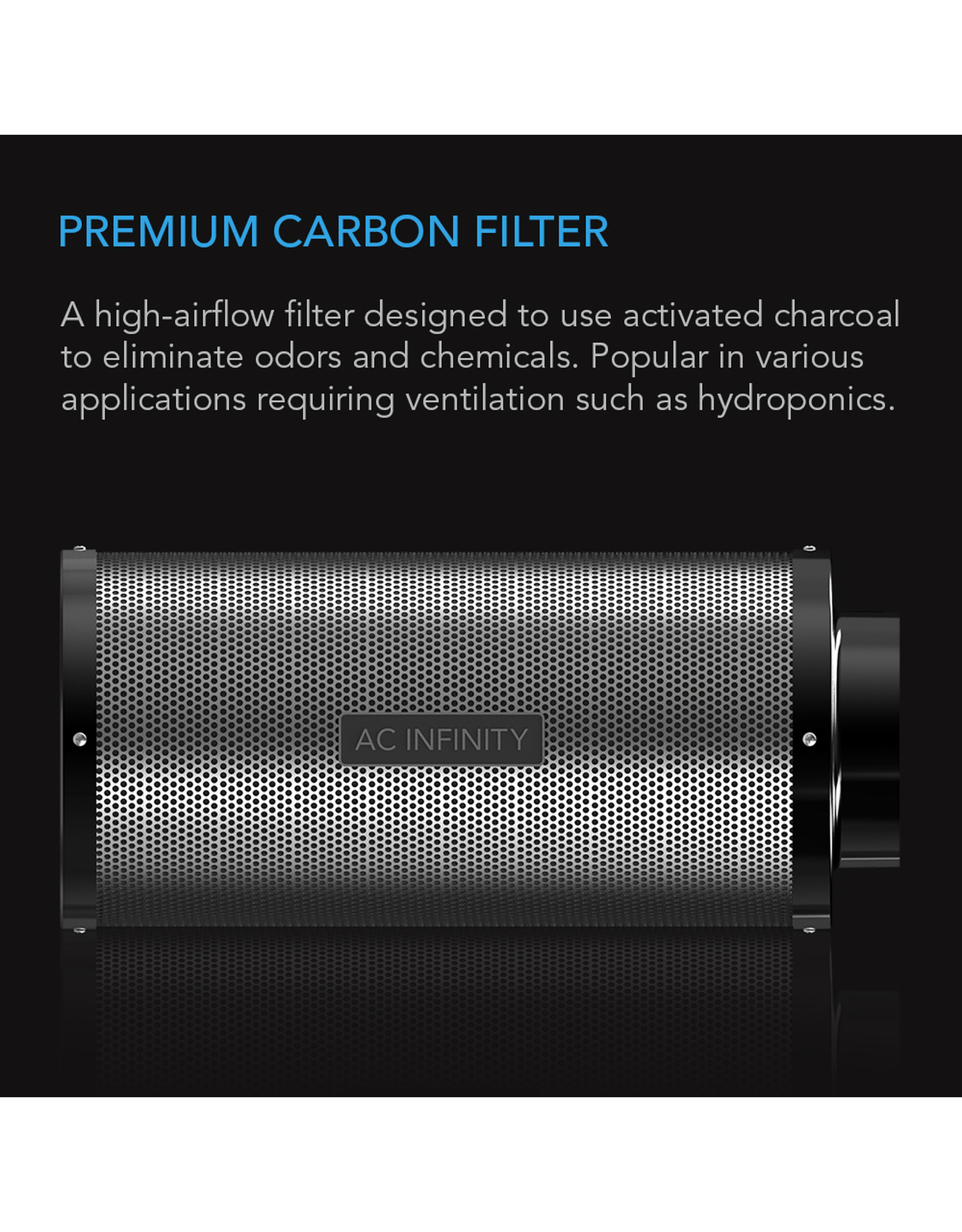 AC Infinity AC Infinity Duct Carbon Filter w/ Australian Charcoal - 12"