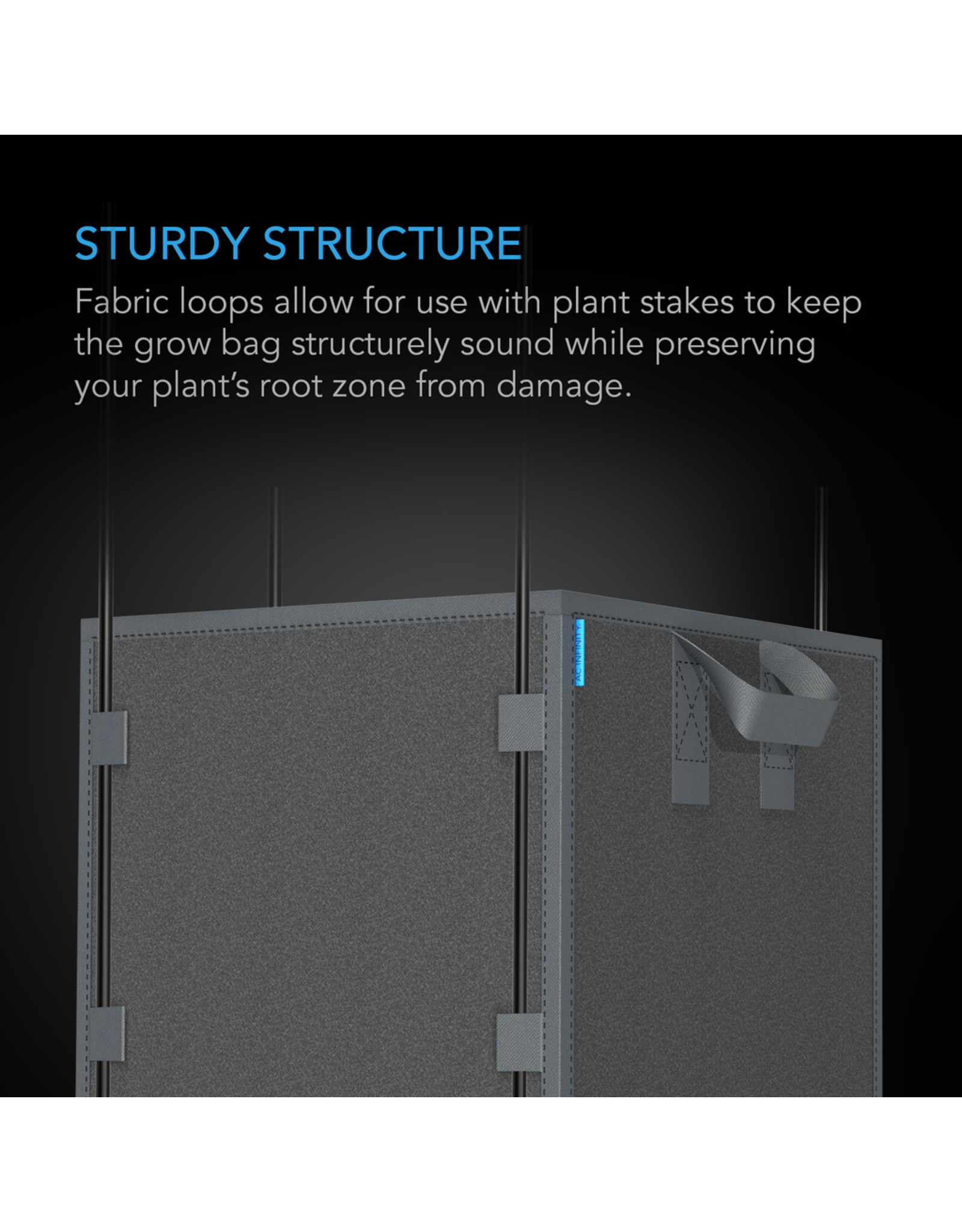 AC Infinity Heavy Duty Fabric Pots 5 Gallon (5-Pack)