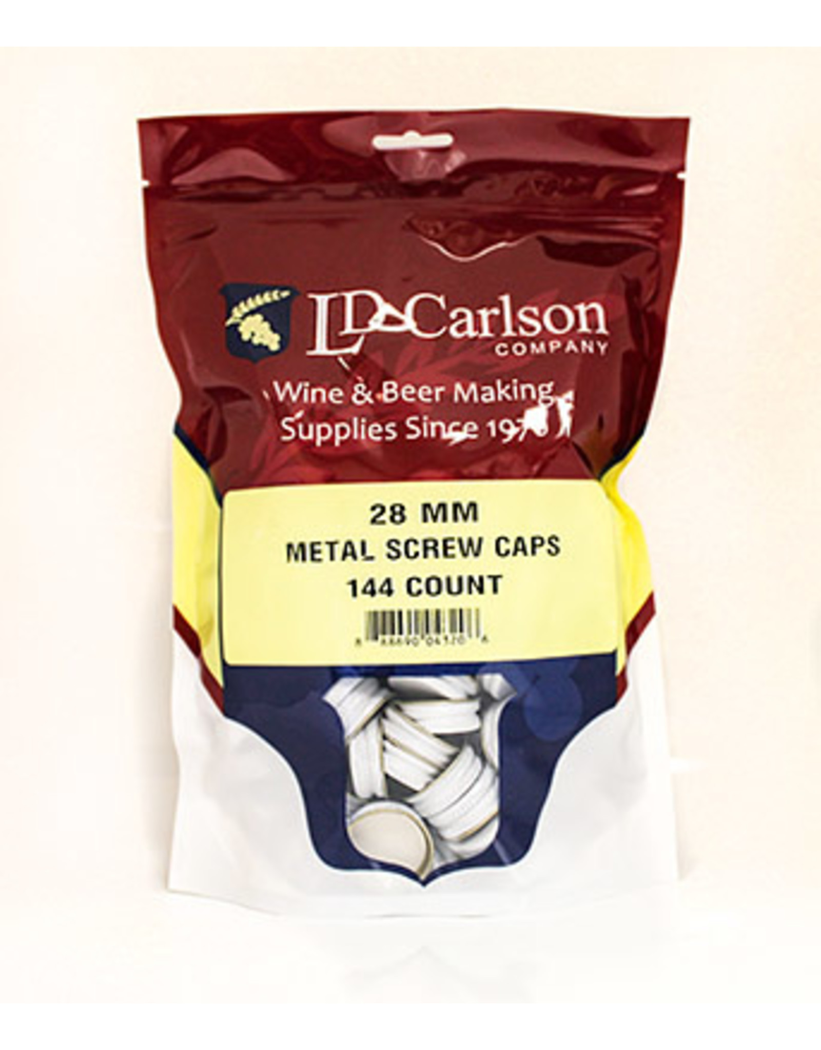 Caps - 28mm Metal Wine Screw Caps  144/BAG
