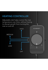 AC Infinity Suncore Seedling Heat Mat w/ Heat Controller S3 - 10" X 20.75"