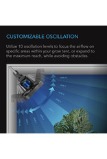 AC Infinity Cloudray S9 Clip Fan w/ 10-Level Modes, Speeds and Auto Oscillation - 9"