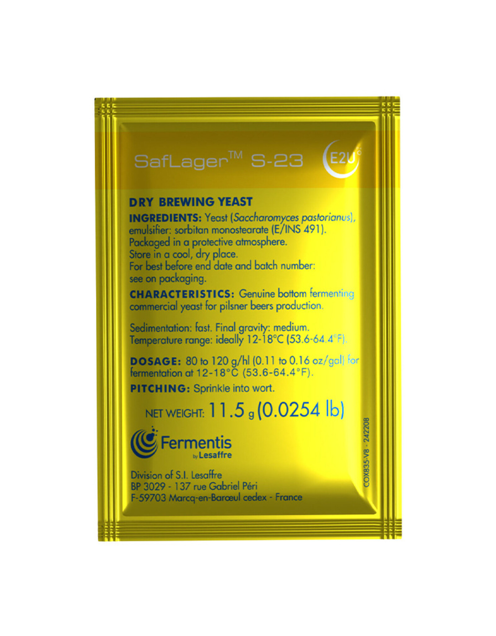 Fermentis Fermentis SafLager S-23 Dry Lager Yeast