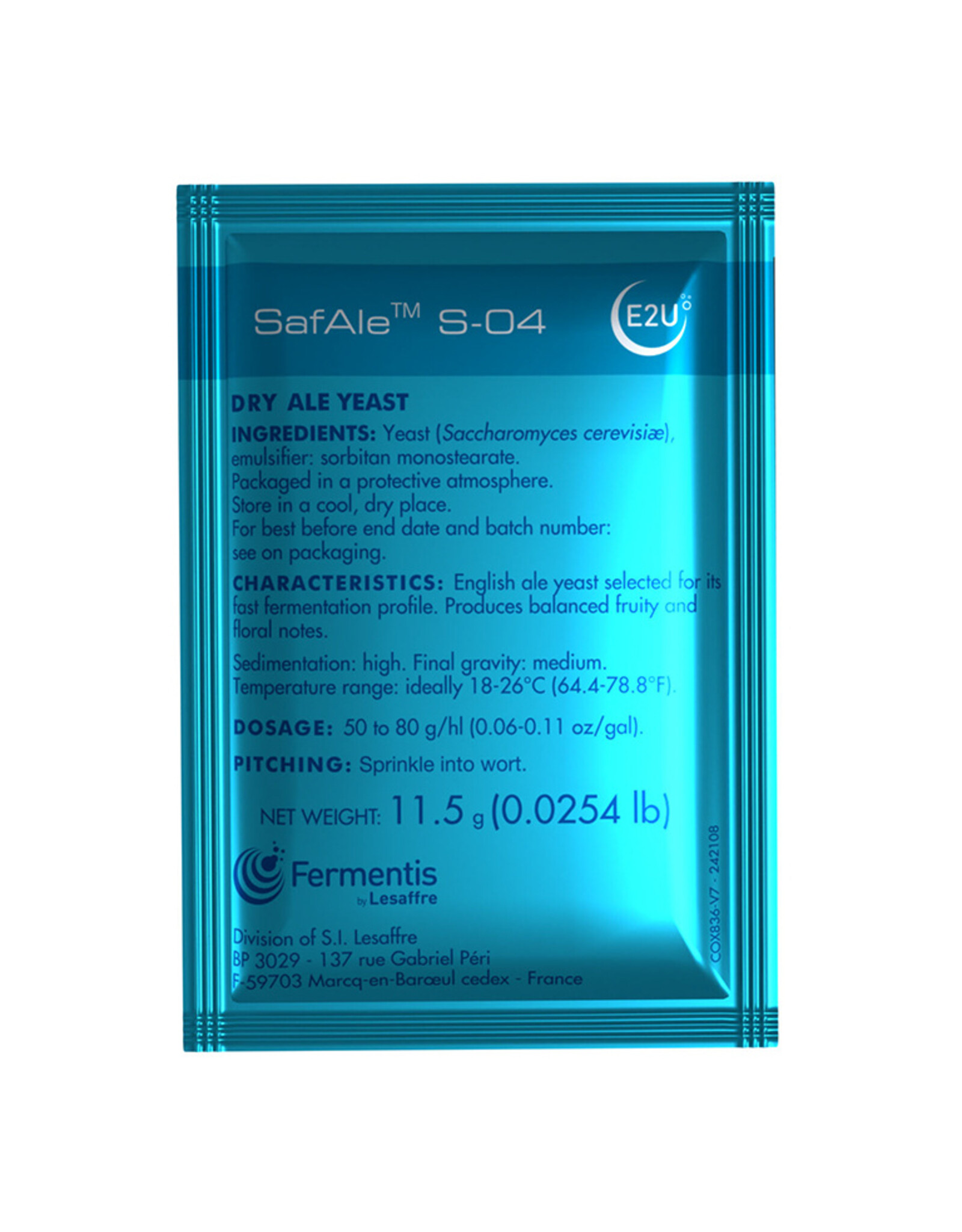 Fermentis Fermentis SafAle S-04 Dry Ale Yeast