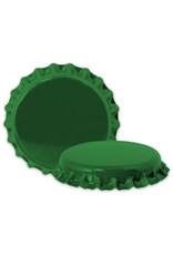 Caps - Beer Green Crown Oxy Barrier (144/Bag)