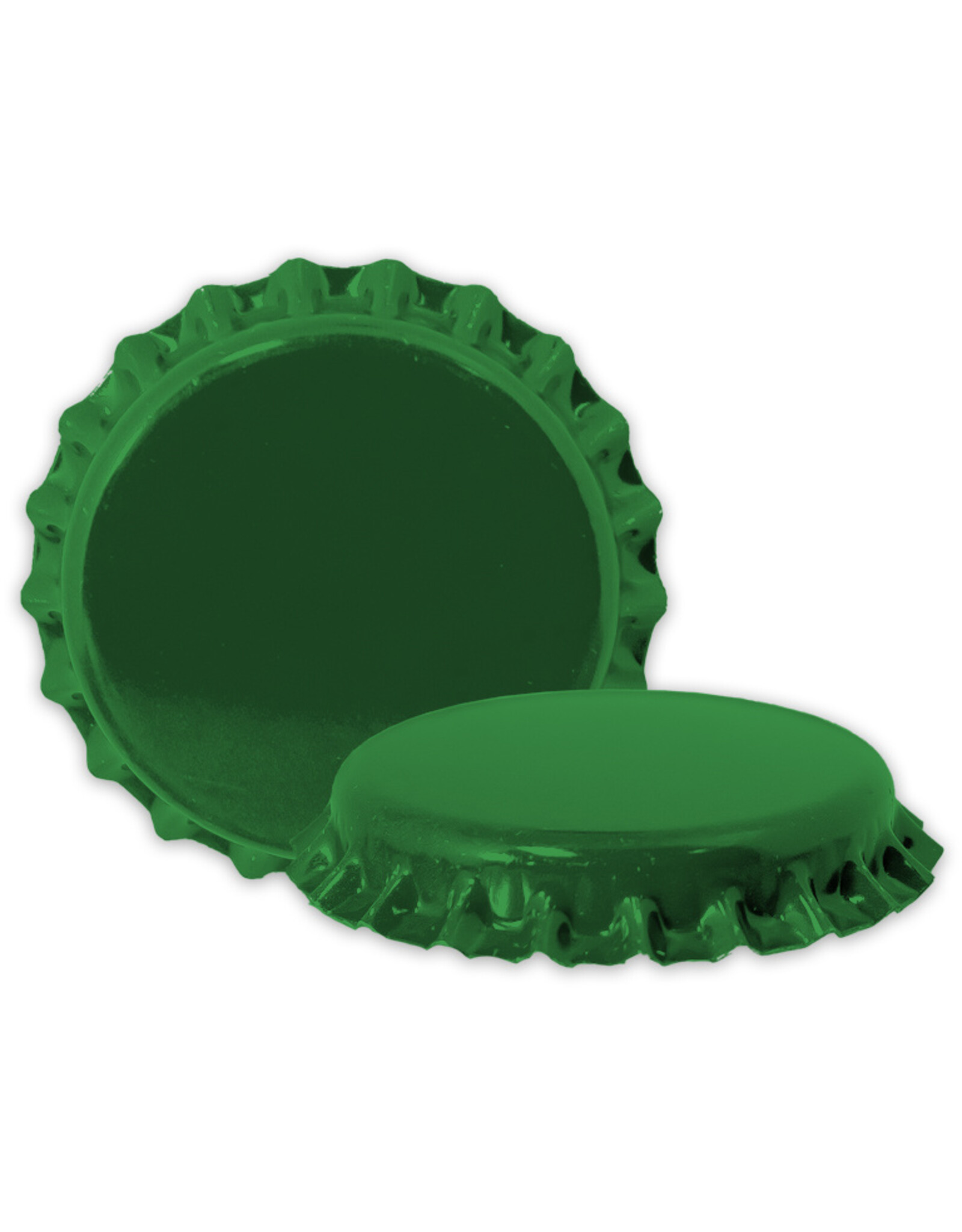 Caps - Beer Green Crown Oxy Barrier (144/Bag)
