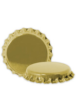 Caps - Beer Gold Crown Oxy Barrier (144/Bag)