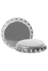 Caps - Beer Silver Crown Oxy Barrier (144/Bag)