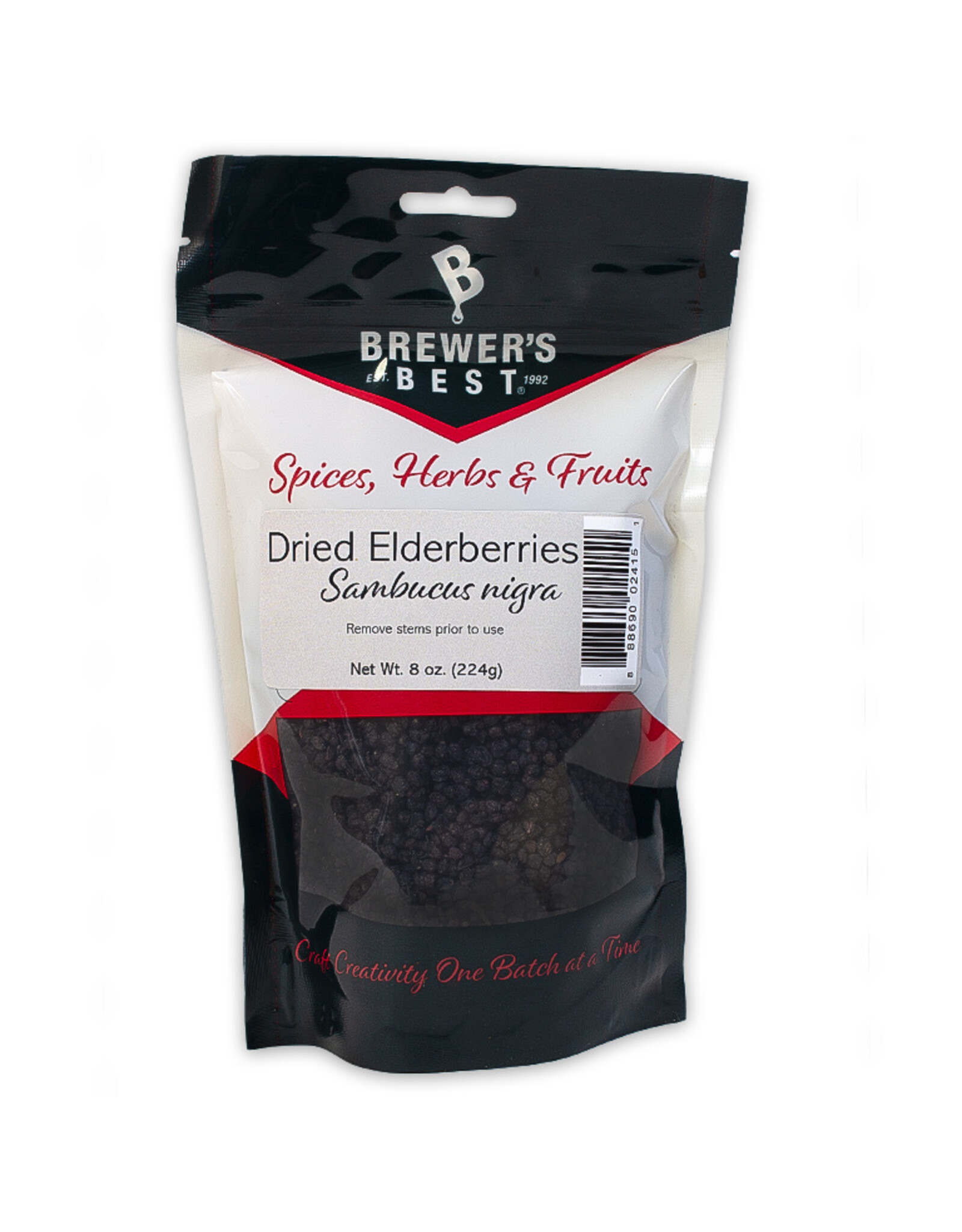 Flavoring - Dried Elderberries 8 oz