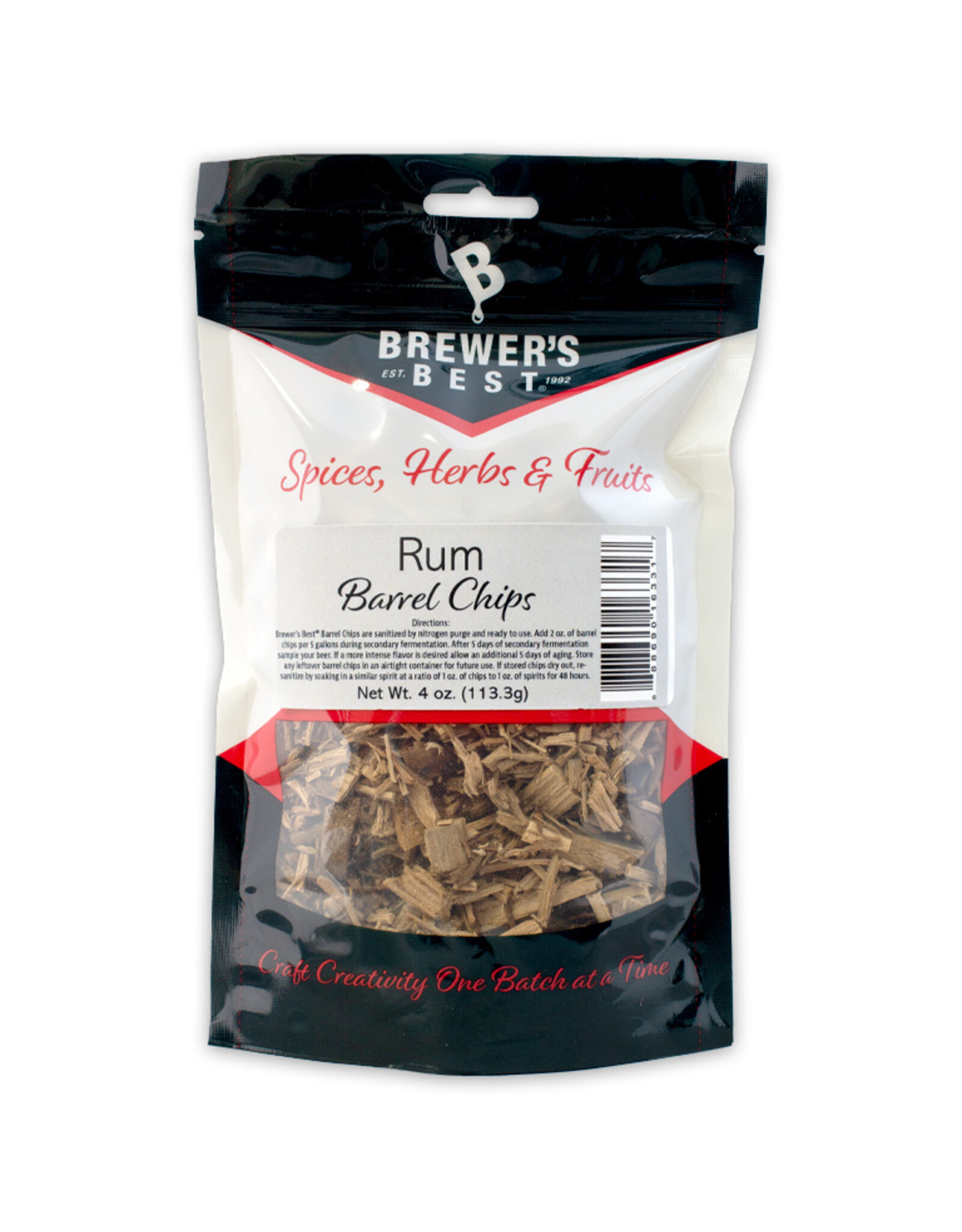Rum Barrel Chips 4 oz