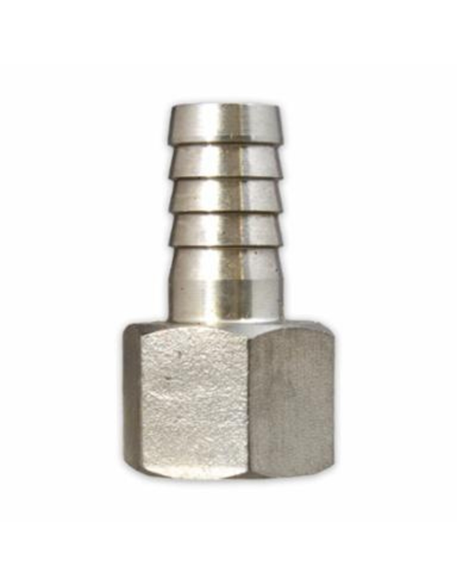 Stainless Steel 1/2" Barb x 1/2" Female NPT