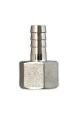 Stainless Steel 3/8" Barb x 1/2" Female NPT