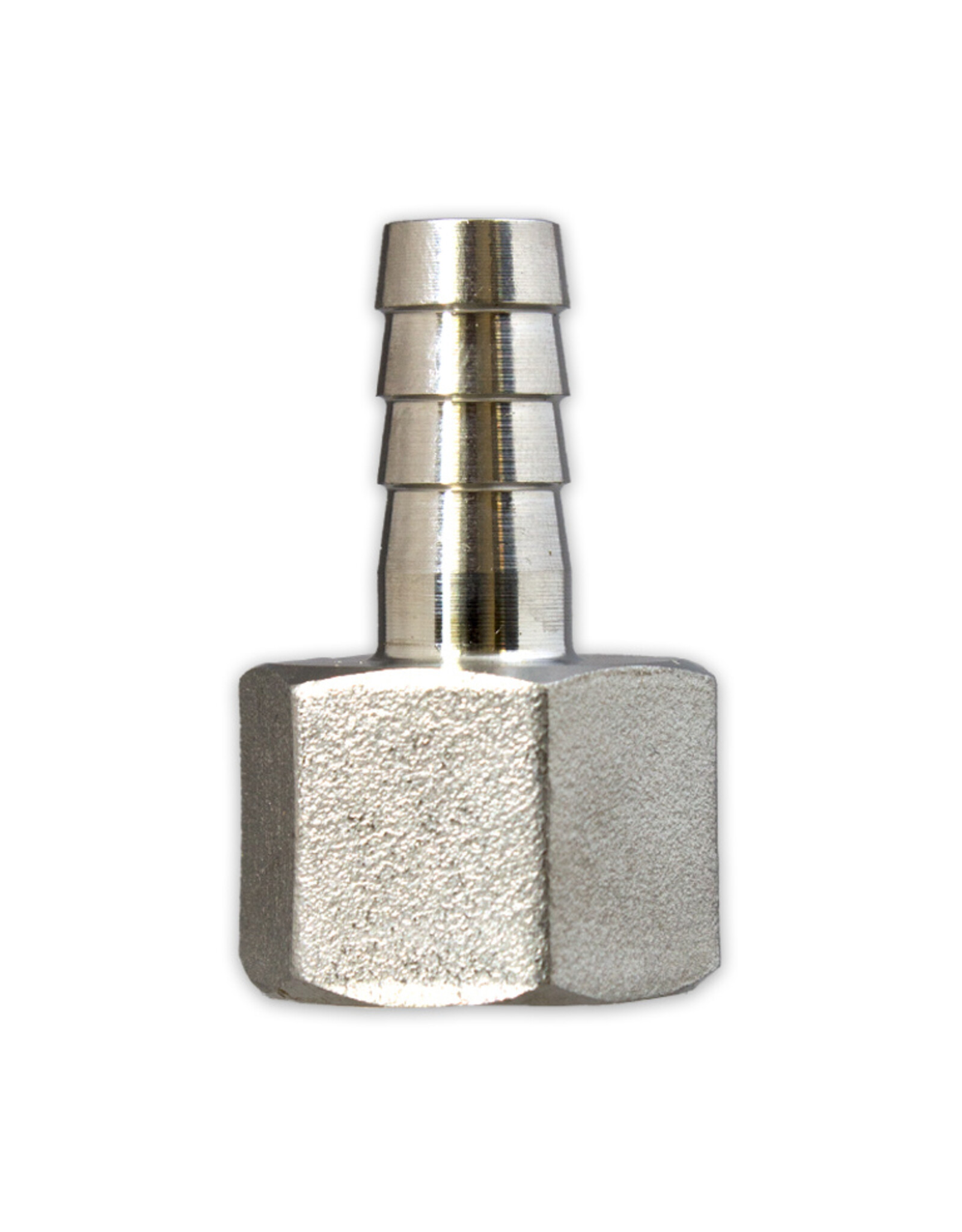 Stainless Steel 3/8" Barb x 1/2" Female NPT