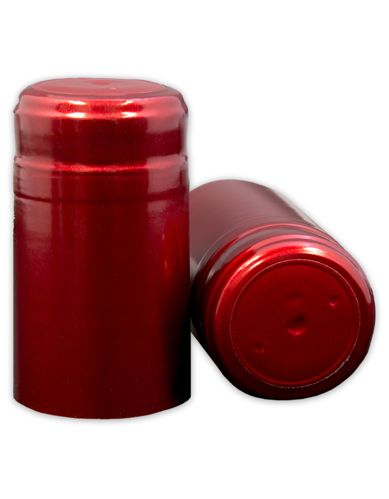 Shrink Capsule Metallic Solid Ruby Red Bag/30