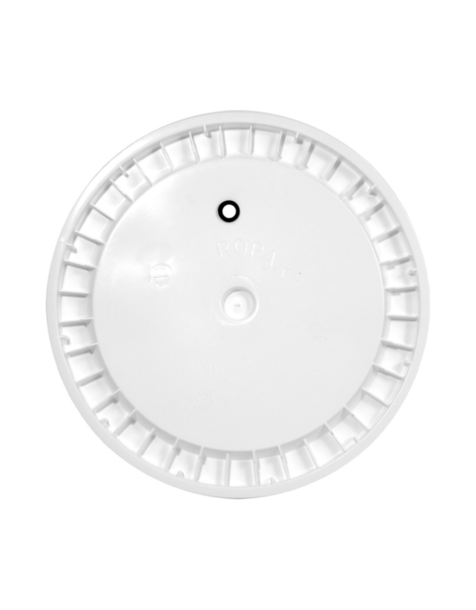 Bucket Lid w/ Hole (White)