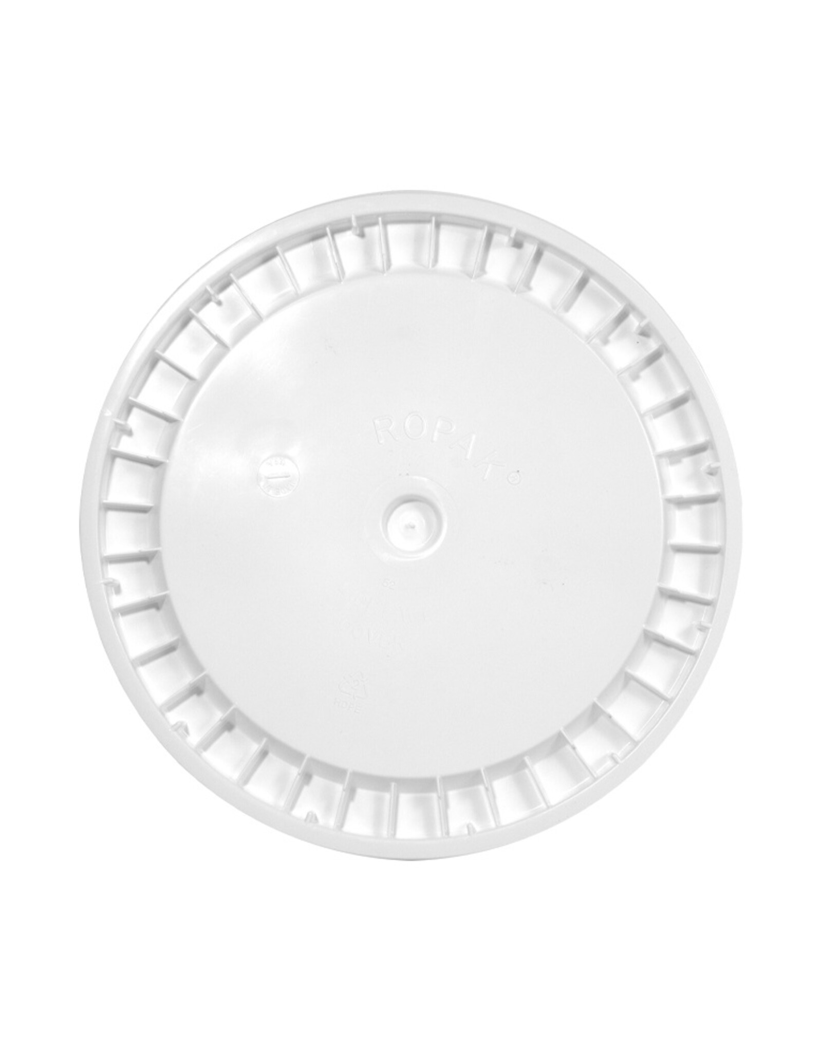 Bucket Lid No Hole (White)