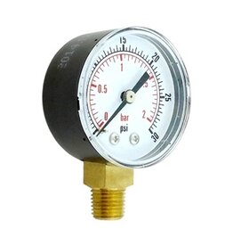 Gauge 2" 0-30 lb Right Hand - 1/4" MPT