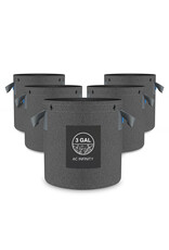 AC Infinity Heavy Duty Fabric Pot 5/Pack - ROUND 3 Gallon