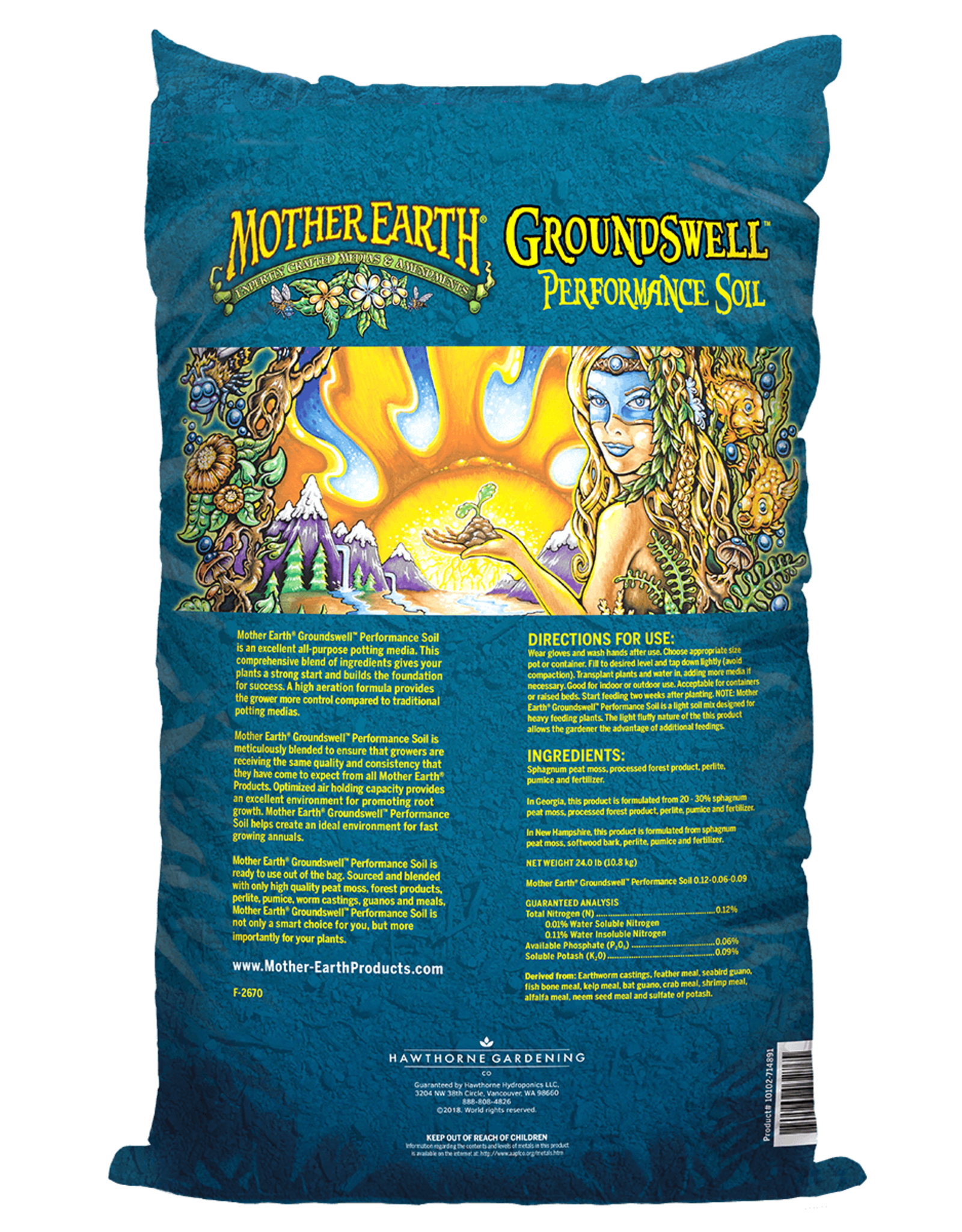 Mother Earth Mother Earth Groundswell Performance Soil - 1.5cu ft
