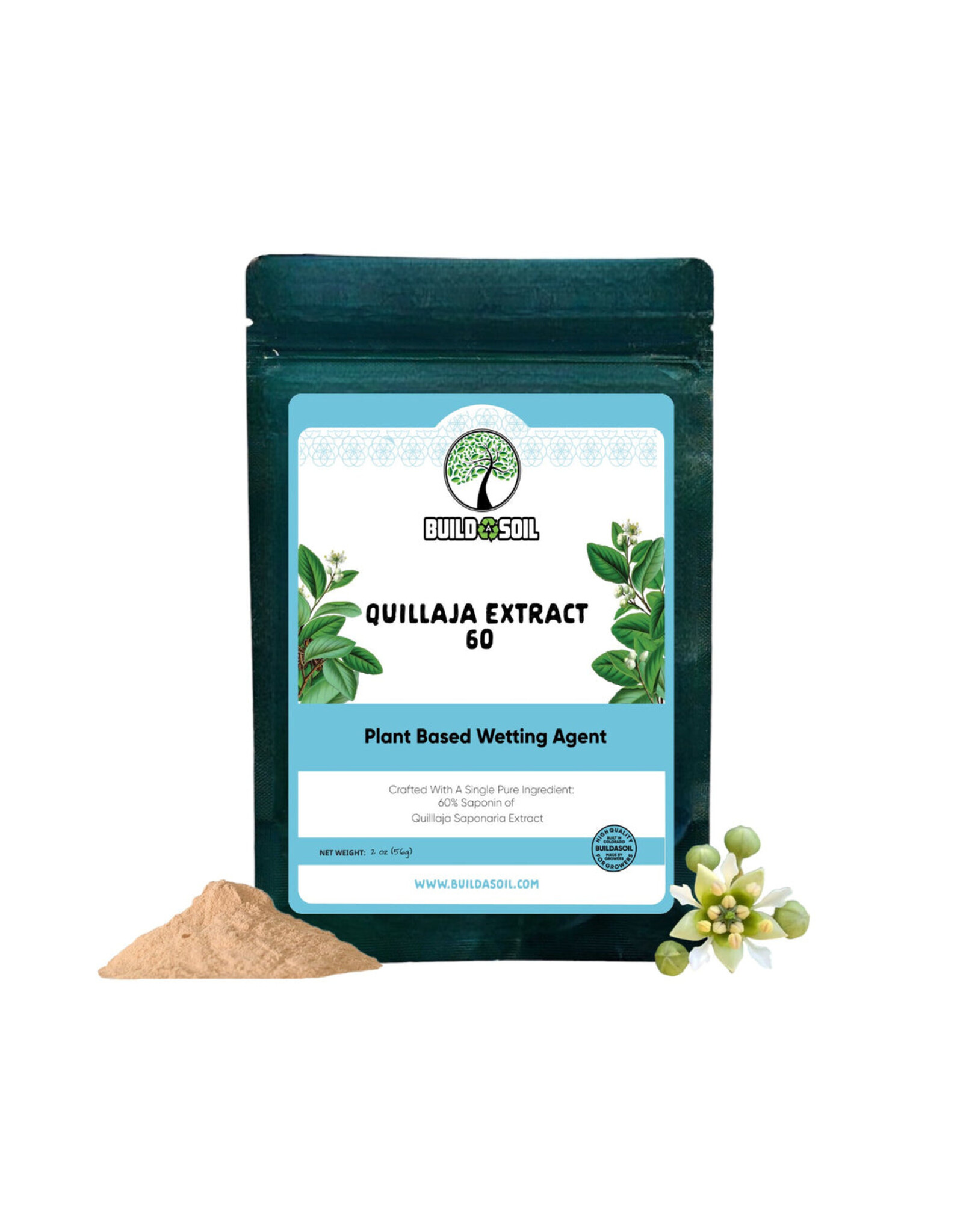 BuildASoil BuildASoil Quillaja Saponaria Extract Powder 20 - 2 oz