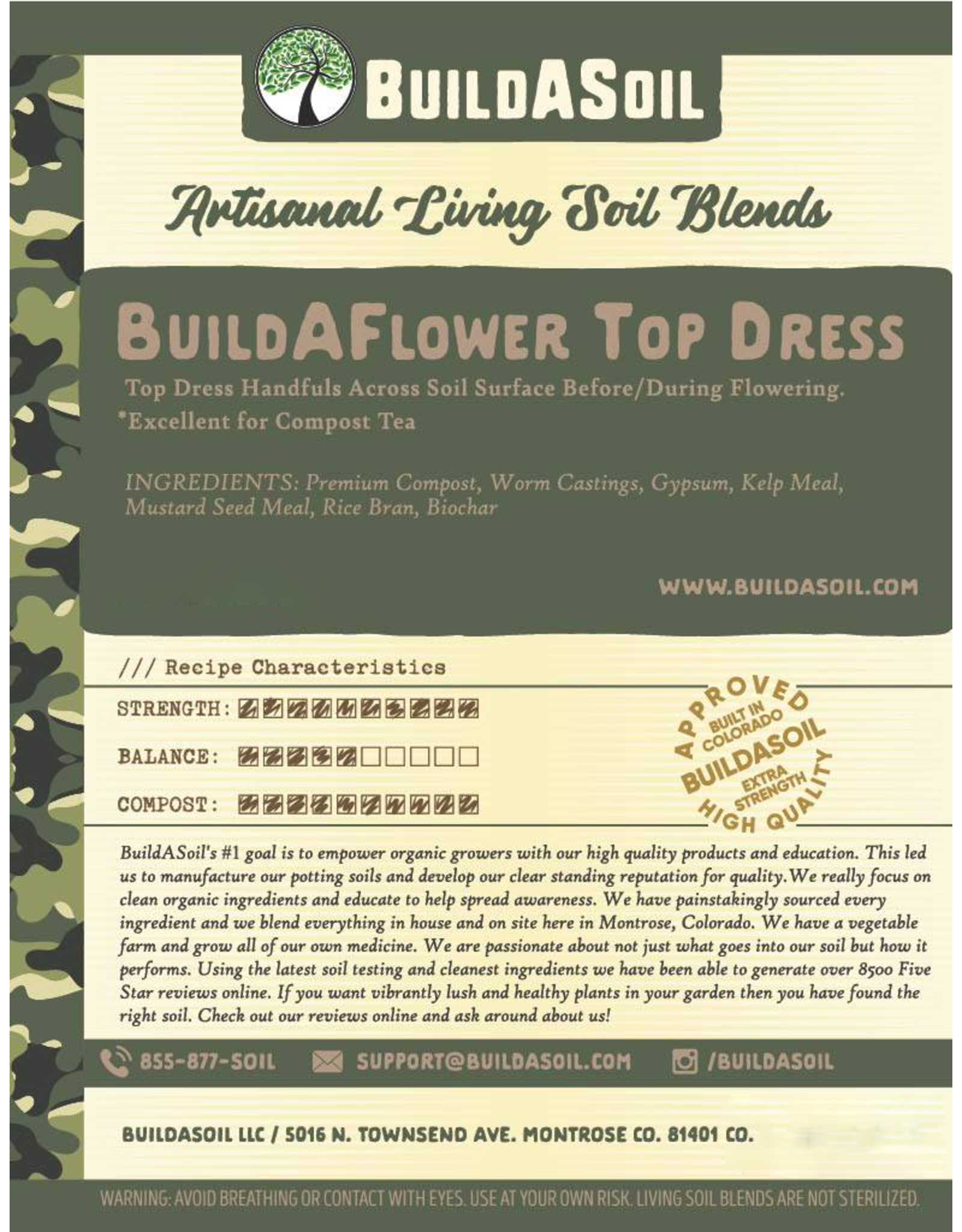 BuildASoil BuildASoil BuildAFlower Top Dress Kit - 1 Gal