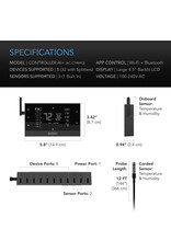 AC Infinity CONTROLLER AI+ Environmental Controller, Dual-Zone VPD, Temperature and Humidity, Bluetooth + WiFi App