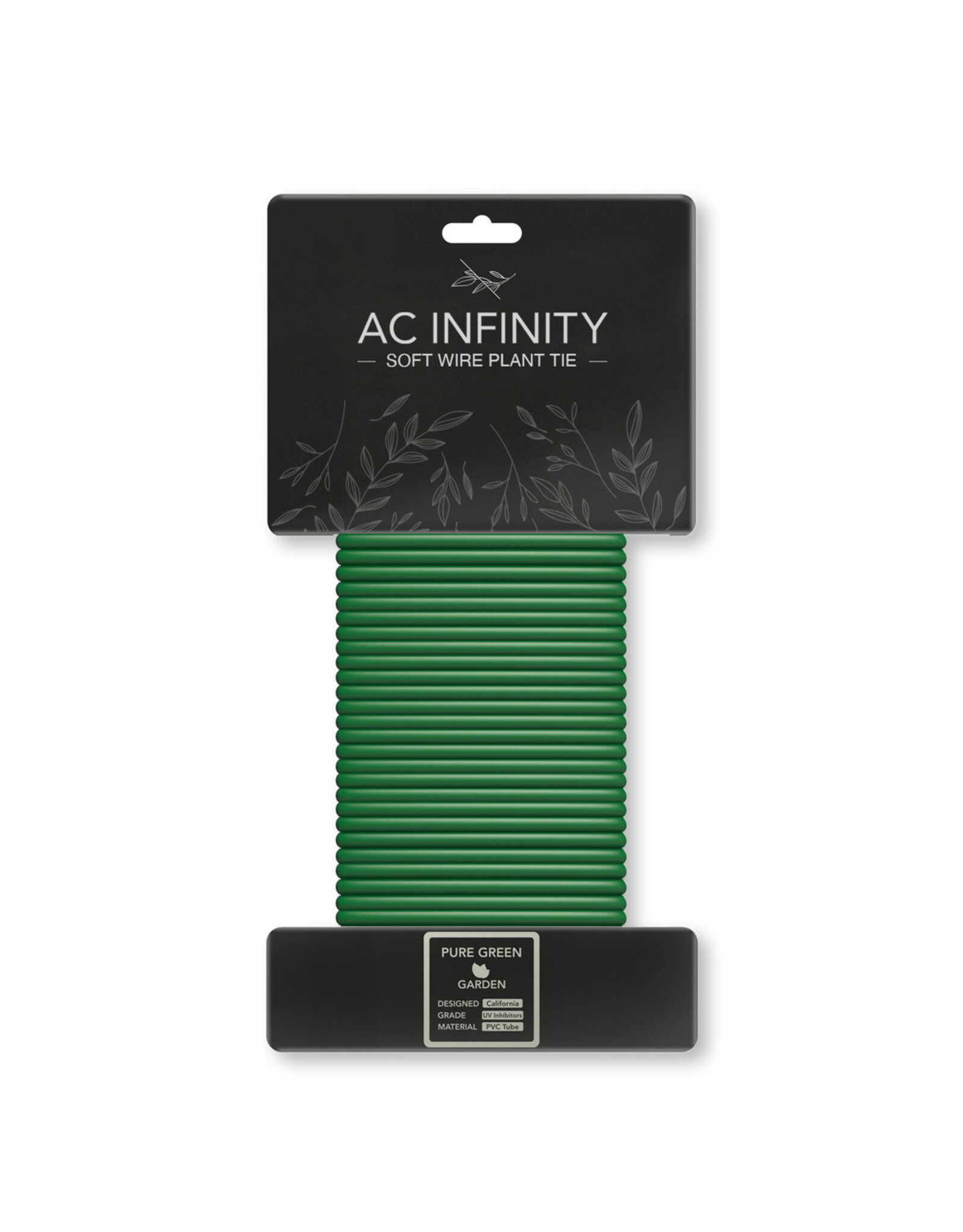 AC Infinity Soft Twist Ties, Thick Rubberized Texture, 10m