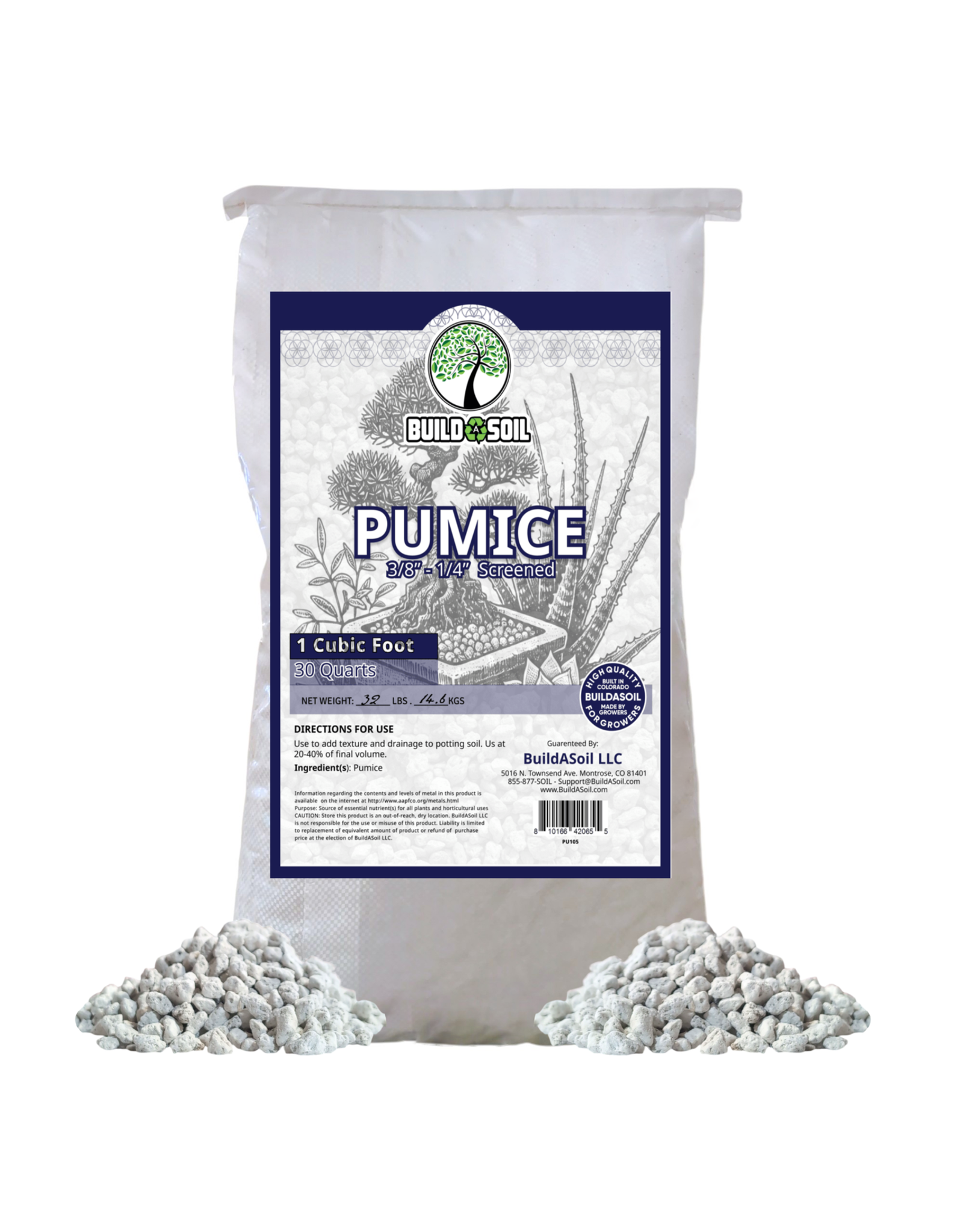 BuildASoil BuildASoil Pumice - 1 cuft