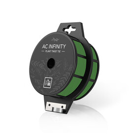 AC Infinity Green Twist Ties with Built-In Cutter, 100m