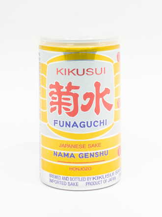Sake Kikusui Funaguchi Genshu Sake Yellow Can