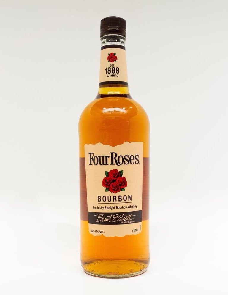 Spirits-Whiskey-Bourbon Four Roses Bourbon Liter