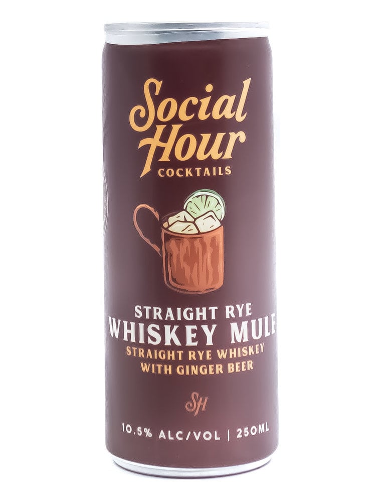 Spirits-Ready to Drink Social Hour Cocktails 'Whiskey Mule' Can 250ml