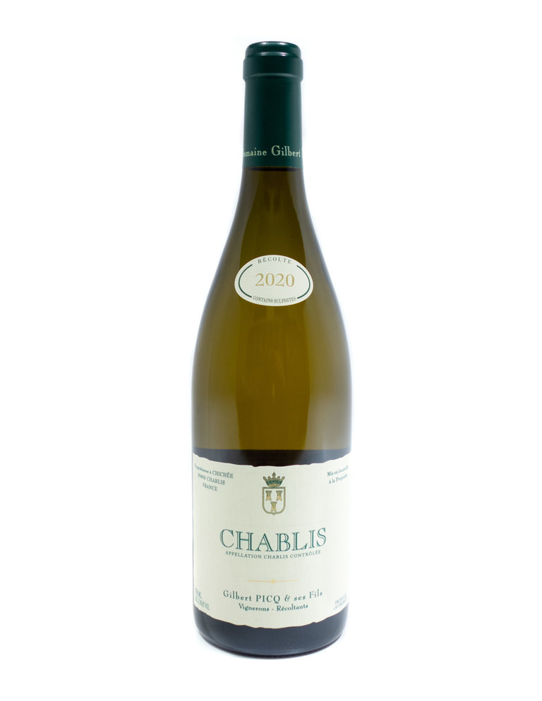 Wine-White-Round Gilbert Picq Chablis AOC 2020