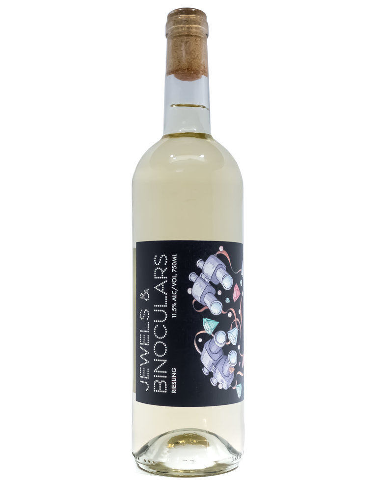 Wine-White-Crisp Barry Family Cellars Jewels and Binoculars Dry Riesling Finger Lakes NV