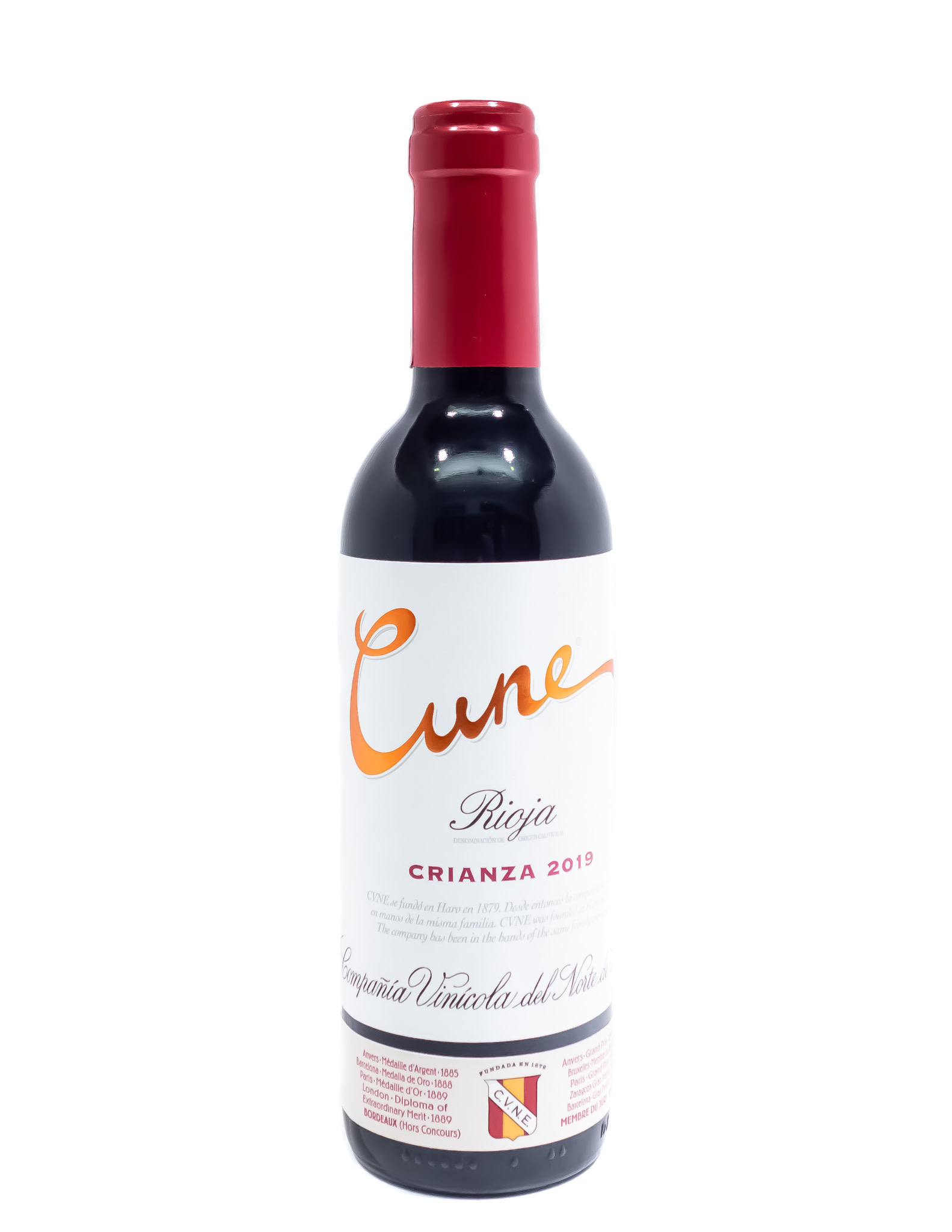 Barón Ceniza luto CVNE 'Cune' Rioja DOCa Crianza 2019 375ml - Artisan Wine Shop