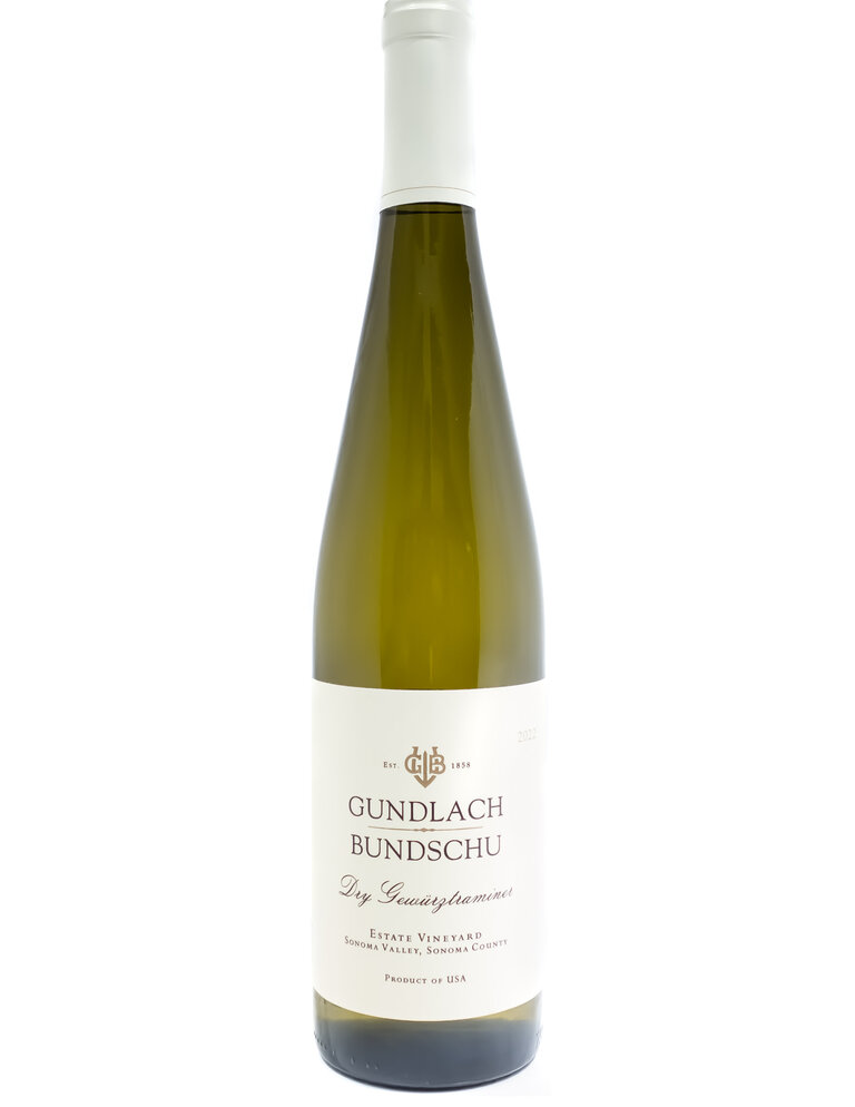 Wine-White-Round Gundlach Bundschu Dry Gewürztraminer Sonoma County 2022