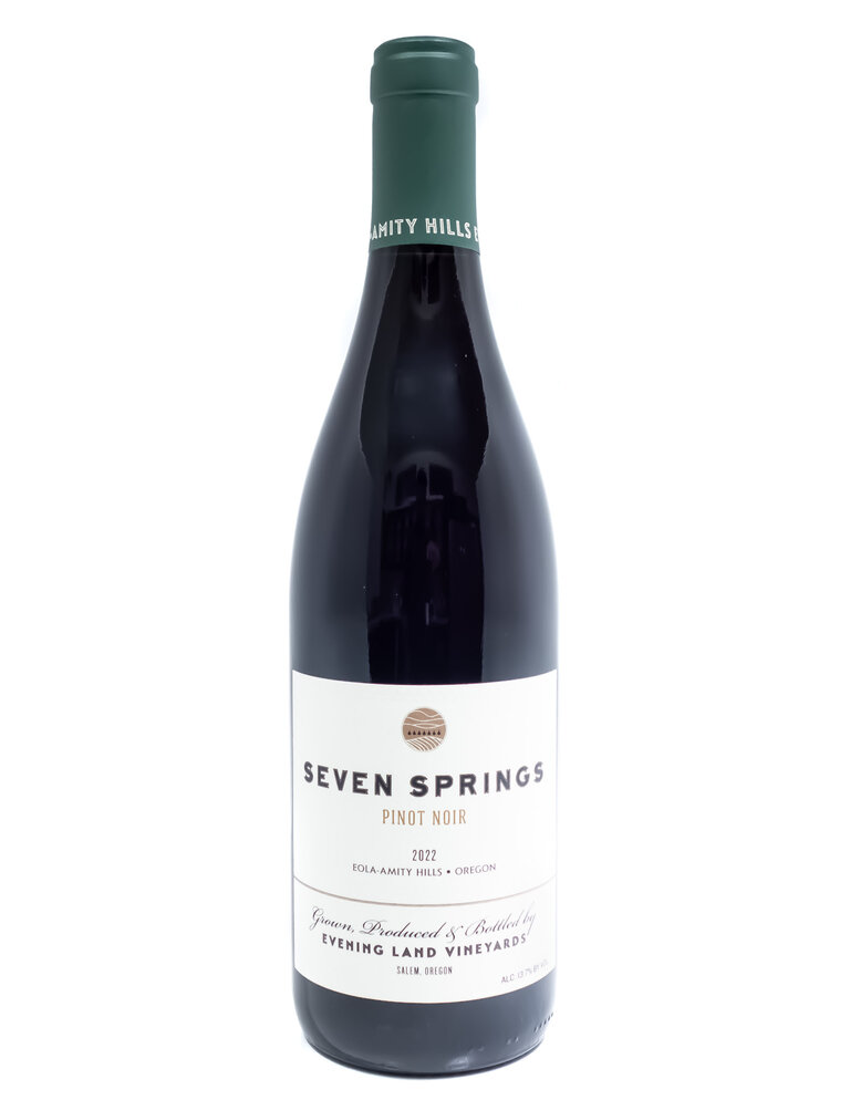 Wine-Red-Lush Evening Land 'Seven Springs' Pinot Noir Eola-Amity Hills 2022