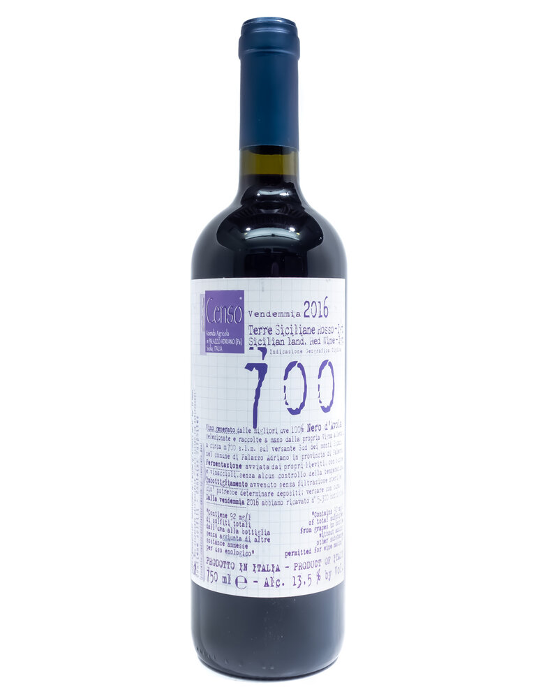 Wine-Red-Big Il Censo '700' Nero d'Avola Terre Siciliane IGT 2016