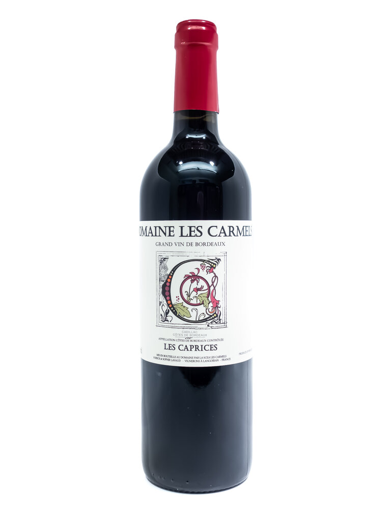 Wine-Red-Lush Domaine les Carmels 'Les Caprices' Cadillac-Côtes de Bordeaux AOC 2021