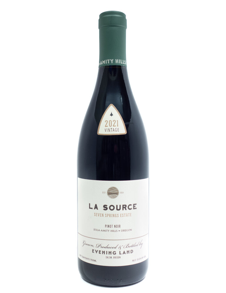 Wine-Red-Lush Evening Land 'La Source' Pinot Noir Eola-Amity Hills 2021