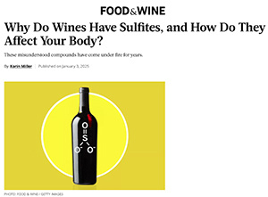 Food & Wine - Tim Buzinski talks about sulfites in wine